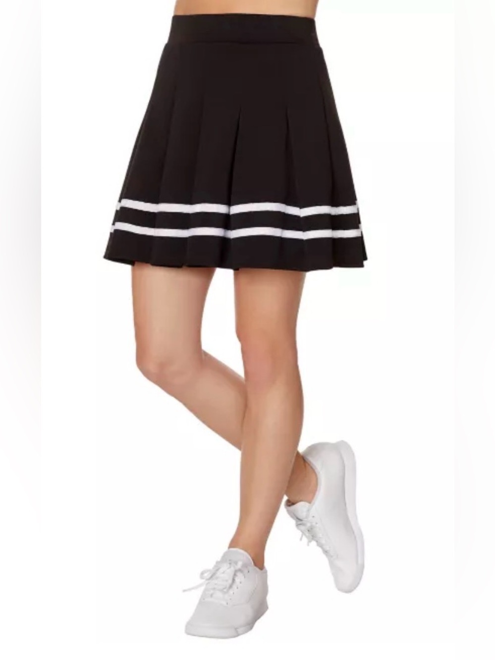 NEW Y2K Emo School Girl Mall Goth Alt Academia Egirl Nerd Pleated Skirt Black M